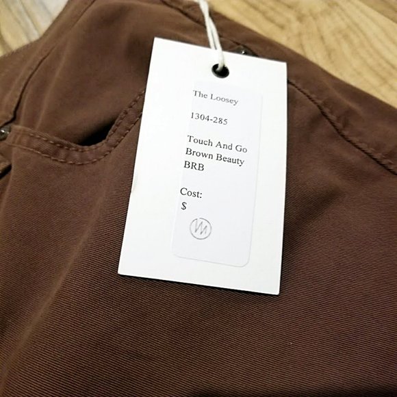NWT Mother Jeans The Loosey in Touch And Go Brown Beauty Womens Button Fly 31x27 - Picture 2 of 14